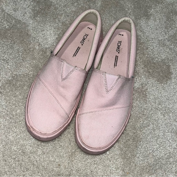 TOMS Womens Alpargata Fenix Slip On Sneakers Shoes Flats casual Pink 8.5 - Picture 5 of 6